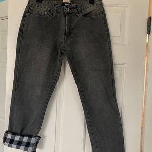 Flannel lined jeans